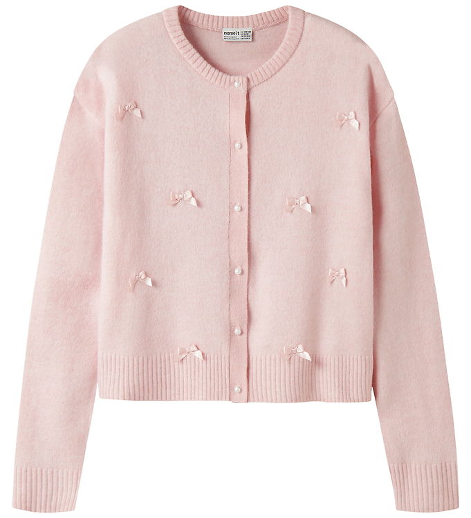 Name it Cardigan - Strik - NkfKarin - Lotus m. Sløjfer