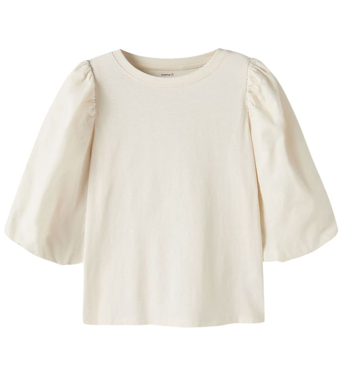 Name It T-shirt - NkfKomha - Antique White