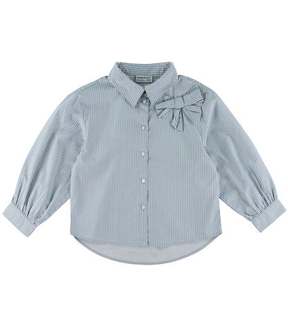 Name it Skjorte - NkfKamesa - Subdued Blue/Antique White