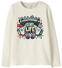 Name it Bluse - NkmVux - Antique White/Gaming