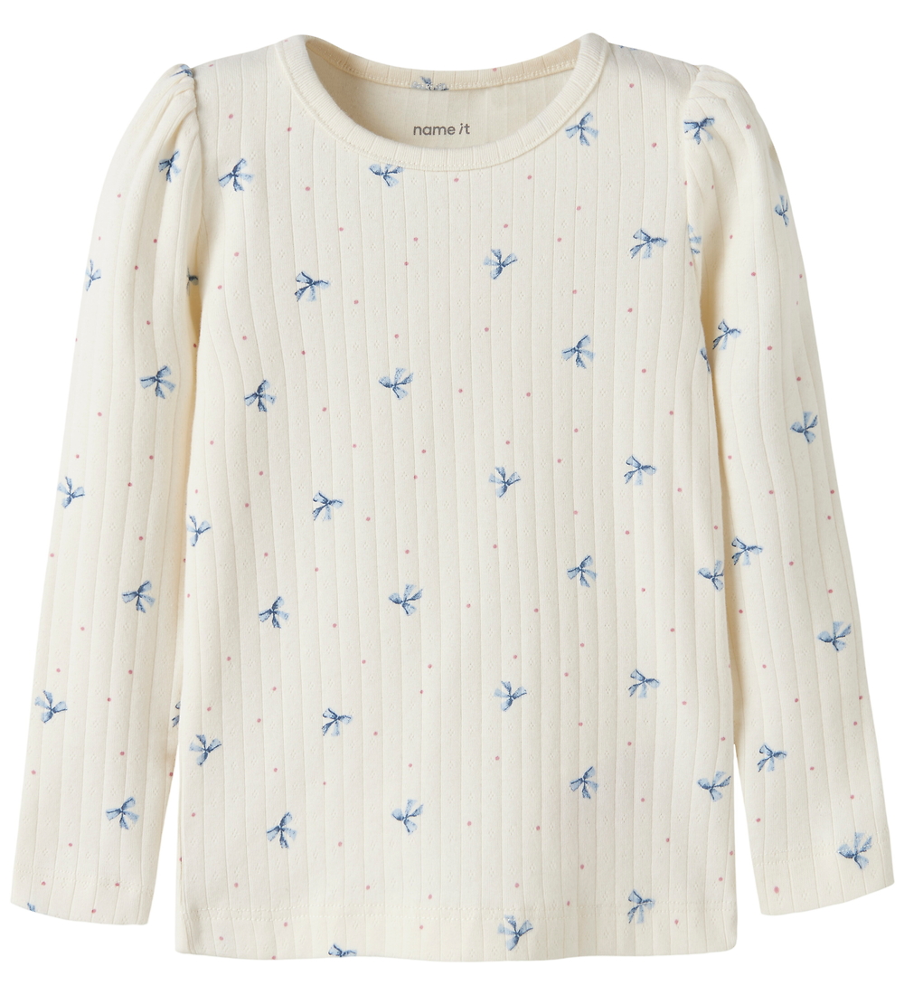 Name It Bluse - NmfKathlen - Antique White - Name It - 3 Jahre (98) - Blusen