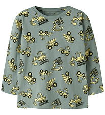 Name It Bluse - NmmVeldo - Green Milieu/Excavator