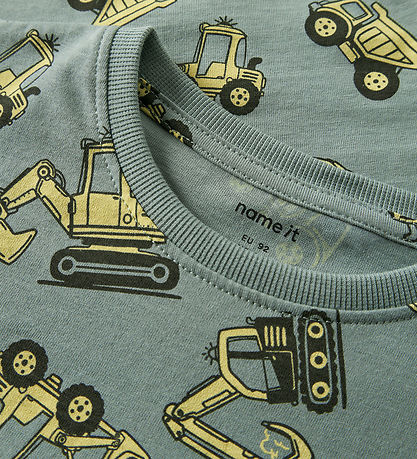 Name It Bluse - NmmVeldo - Green Milieu/Excavator