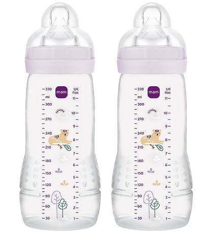 MAM Sutteflaske - 330 ml - 2-pak - Easy Active - Pink