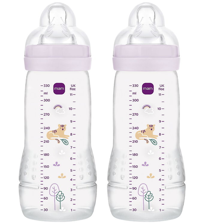 MAM Sutteflaske - 330 ml - 2-pak - Easy Active - Pink billede