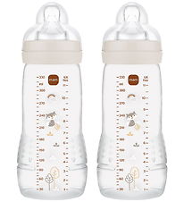 MAM Sutteflaske - 330 ml - 2-pak - Easy Active - Neutral