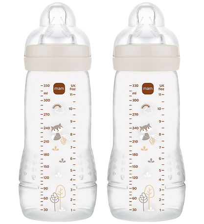 MAM Sutteflaske - 330 ml - 2-pak - Easy Active - Neutral