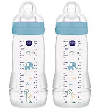 MAM Sutteflaske - 330 ml - 2-pak - Easy Active - Blå