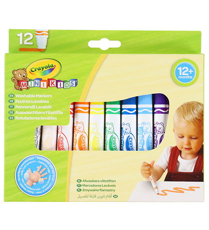 Crayola Tusser - 12-pak - Mini Kids Washable Markers