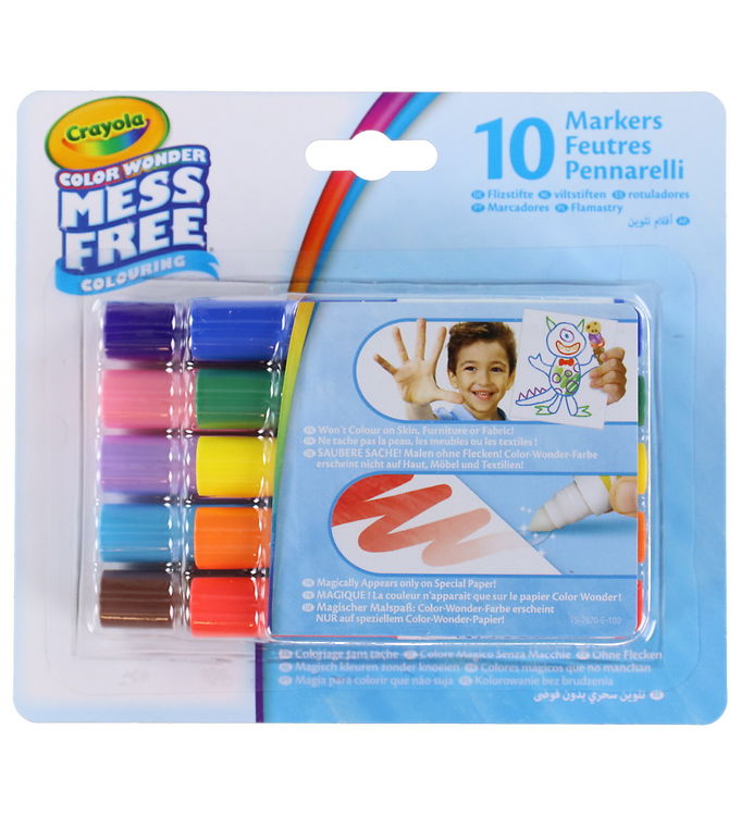Crayola Color Wonder Classic Mini Markers 10 Pcs