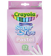 Crayola Tusser - 12-pak - Supertips Pastel Washable Markers