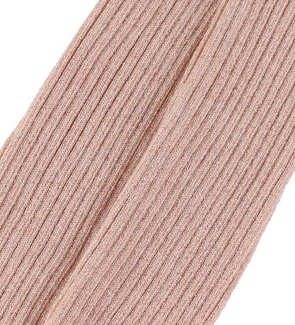 Molo Strømpebukser - Glitter Rib - Petal Blush