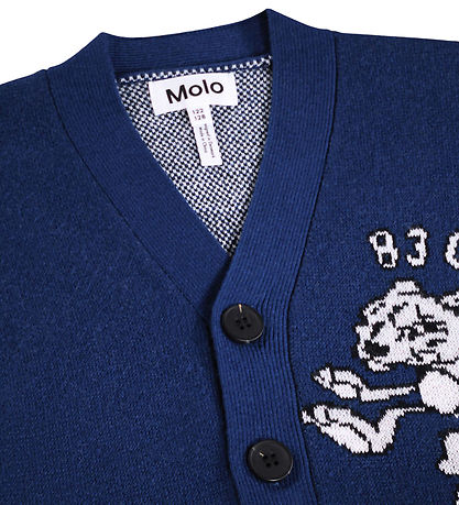 Molo cardigan - Bertel - Blue/Grey