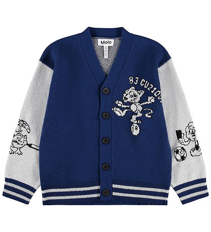 Molo cardigan - Bertel - Blue/Grey
