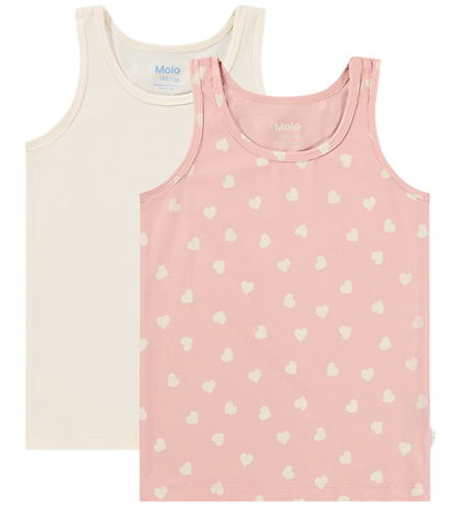 Molo Undertrøje - Jeanie - 2-pak - Rose Hearts