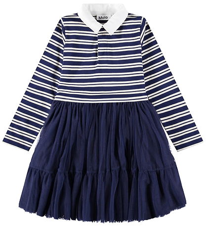 Molo Kjole - Cyanne - Warm Navy Stripe