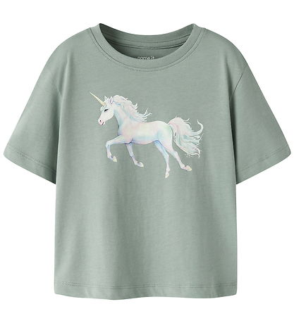 Name It T-shirt - 2-pak - NmfVotea - Green Milieu/Lilas