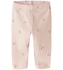 Name It Leggings - NbfKathlen - Rib - Lotus