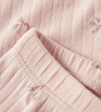 Name It Leggings - NbfKathlen - Rib - Lotus