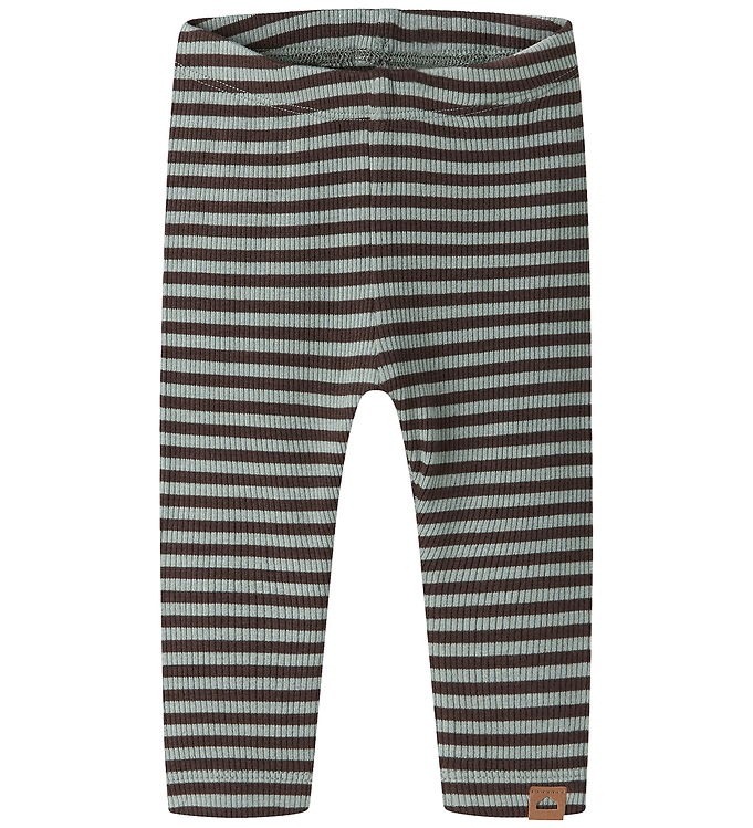 Name It Leggings - Rib - Viskose - NbnKardio - Green Milieu