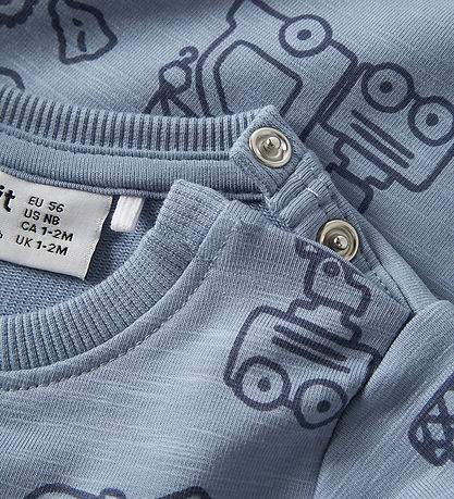 Name It Sweatshirt - NbmKomma - Ashley Blue