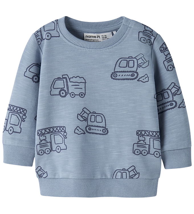 Name It Sweatshirt - NbmKomma - Ashley Blue
