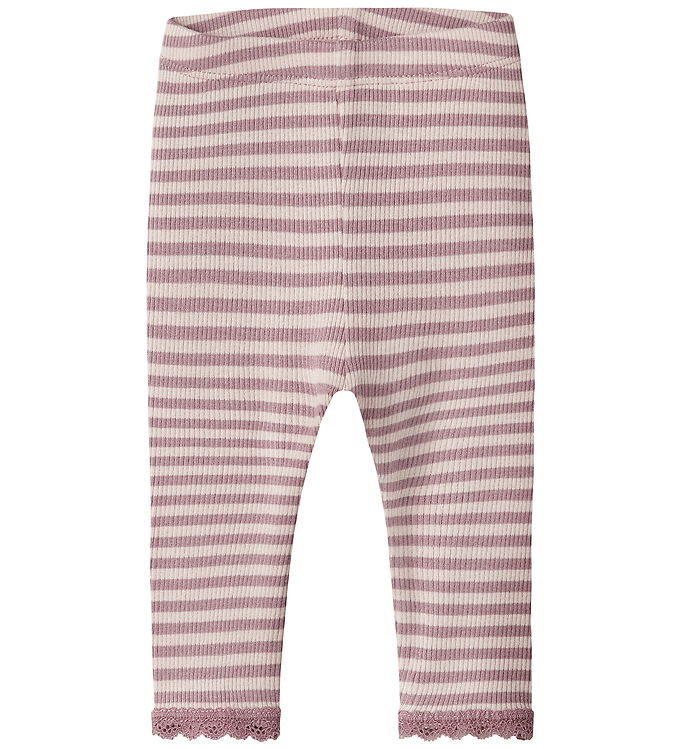 Name It Leggings - Rib - Viskose - NbfKardia - Lotus