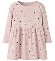 Name It Kjole - Rib - Noos - NmfNutti - Burnished Lilac/Hearts