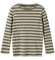 Name It Bluse - Rib - Noos - NmnBanio - Dusty Olive/Pure Cashmer