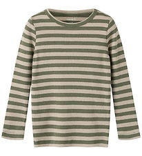 Name It Bluse - Rib - Noos - NmnBanio - Dusty Olive/Pure Cashmer