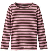Name It Bluse - Rib - Noos - NmnBanio - French Roast/Lilas