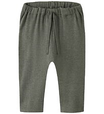 Name It Bukser - Rib - Noos - NbnKab - Dusty Olive/Melange