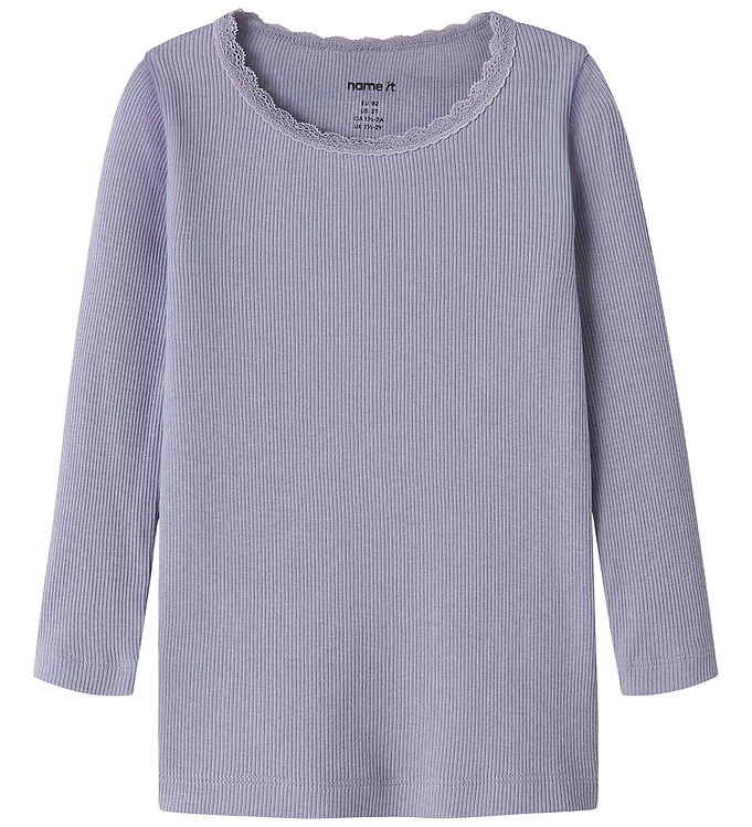 Name It Bluse - Rib - Noos - NmfKab - Heirloom Lilac