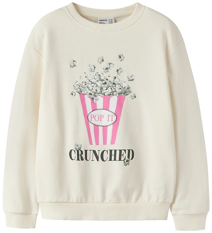 Name It Sweatshirt - NkfKonna - Antique White