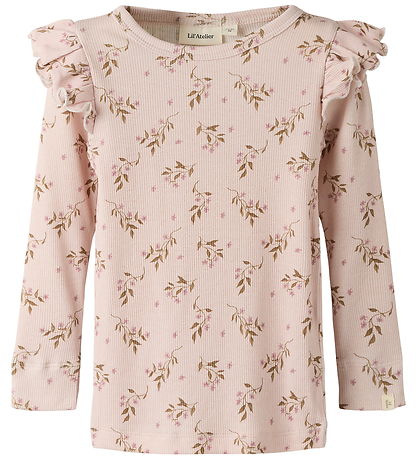 Lil Atelier Bluse - Rib - Slim - Noos - NmfGavo - Hushed Violet/