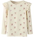 Lil Atelier Bluse - Rib - Slim - Noos - NmfGavo - Turtledove/Bow