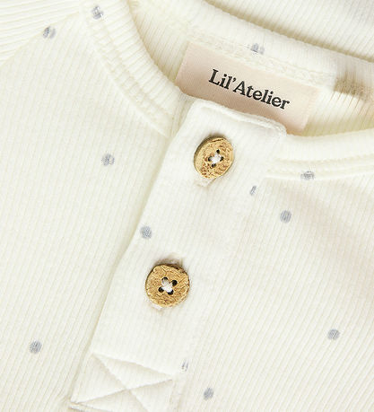 Lil Atelier Body l/æ - Rib - Slim - Noos - NbmGago - Coconut Mil