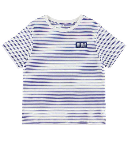 Name It T-shirt - NkmKristian - Wispy Clouds/Deep Ultramarine