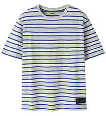 Name It T-shirt - NkmKristian - Light Grey Melange/Deep Ultramar