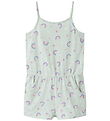 Name It Summer Romper - NmfVigga - Pale Aqua/Rainbow