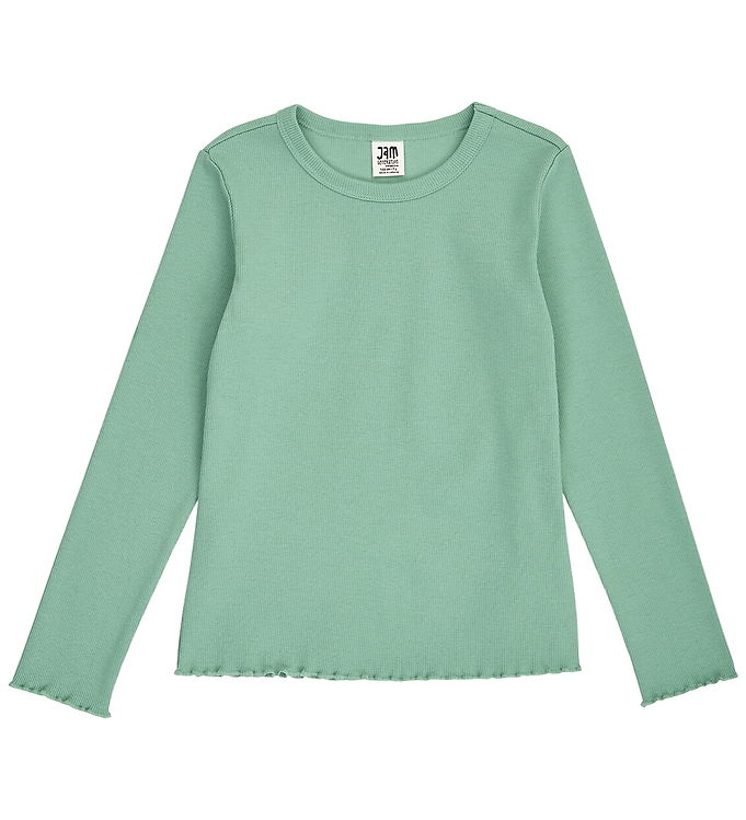 Jam Generation Bluse - Rib - Granite Green