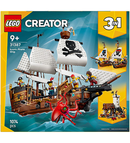 LEGO® Creator - 3-i-1 Ikonisk Piratskib 31387 - 1074 Dele