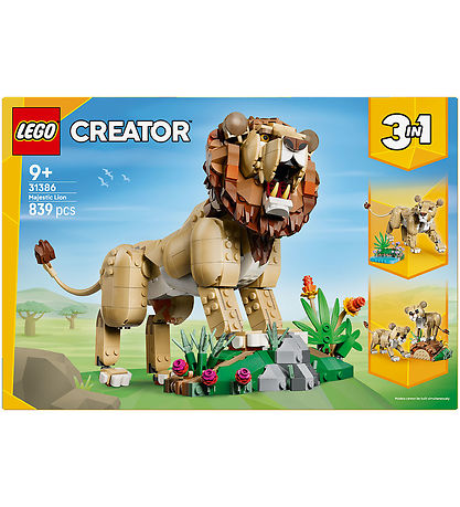 LEGO® Creator - 3-i-1 Vilde Dyr: Majestætisk Løve 31386 - 839 De