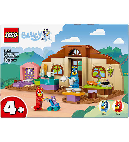 LEGO® Bluey - Skole Med Rusty Og Bluey 11221 - 106 Dele