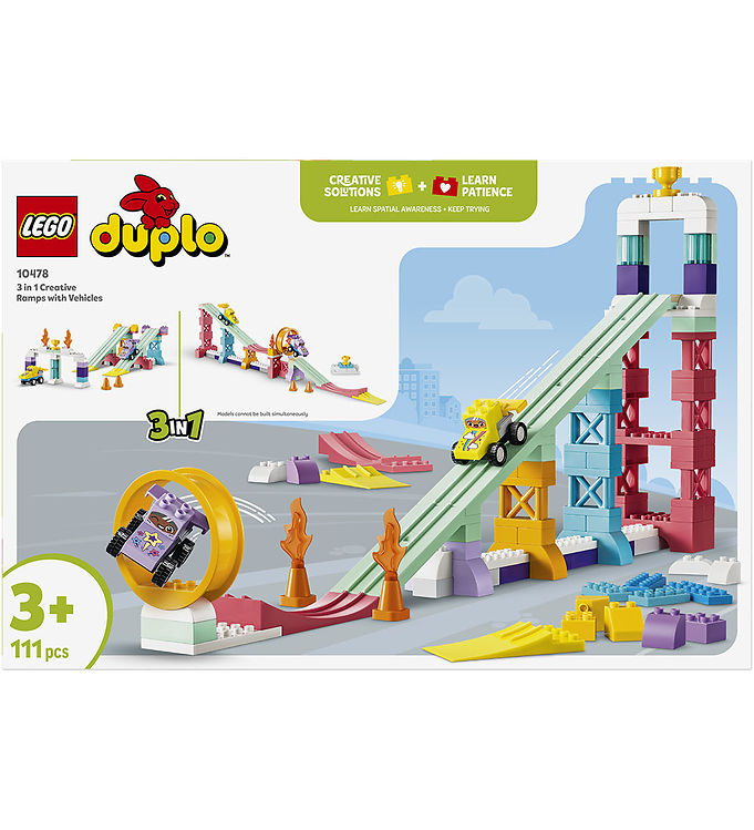 LEGO® Duplo - 3-i-1 Kreative Ramper Med Køretøjer 10478 - 111 De