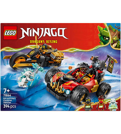 LEGO® Ninjago - Kai Og Coles Kombi-Køretøjer 71864 - 394 Dele