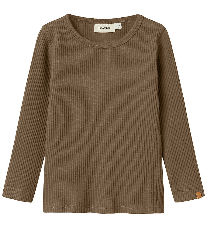 Lil' Atelier Bluse - Rib - NmmRajo - Kangaroo