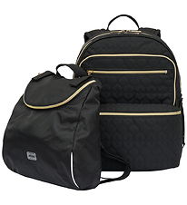 Jeva School Backpack - Square - Black