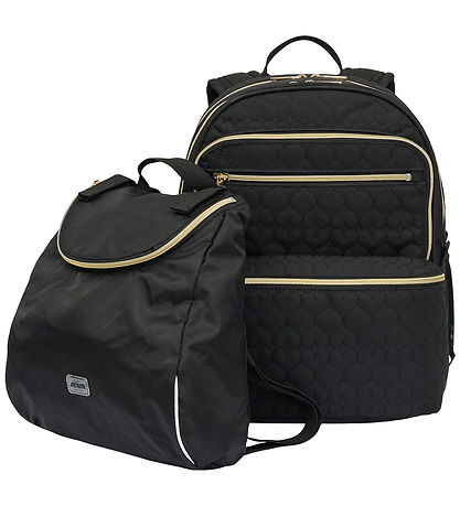 Jeva School Backpack - Square - Black