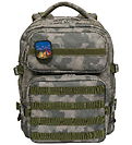 Jeva School Backpack - Strap - Camouflage